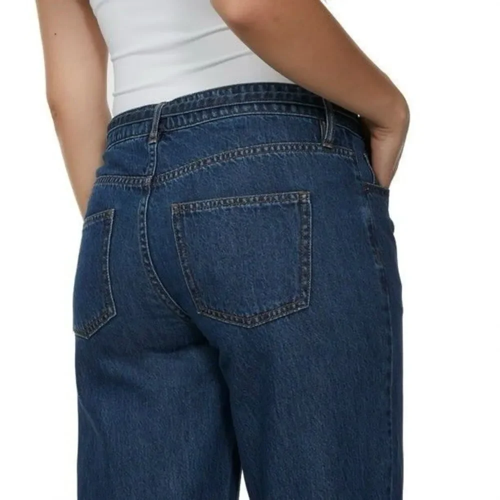 Buffalo Jeans Women's Wide Leg Belted Jean Size 18 Medium Wash NWT - Picture 6 of 14